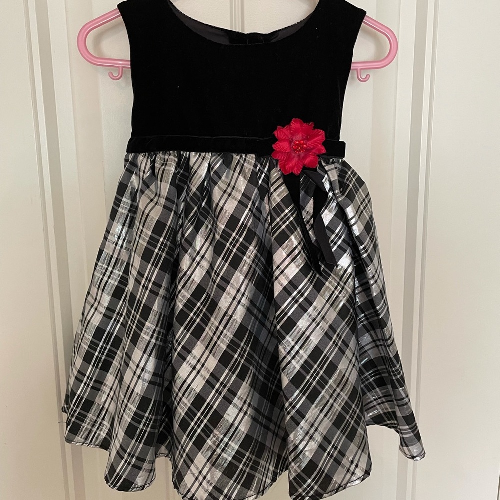 Black dress with matching pea coat